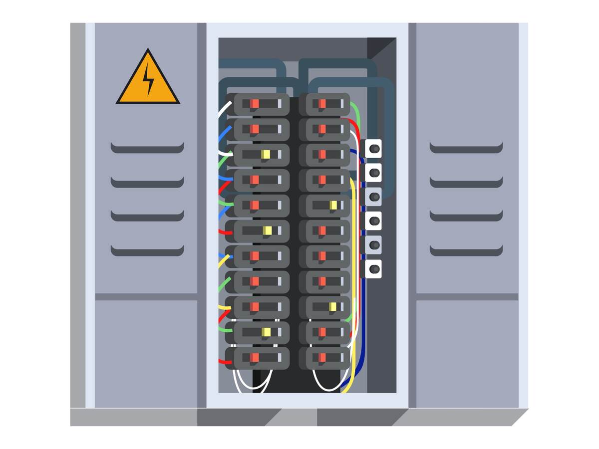 Electrical panel with switcher